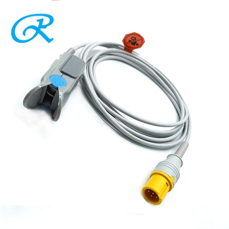 Contec 5 Pin Adult Finger Clip Spo2 Sensor TPU Material Medical Accessories